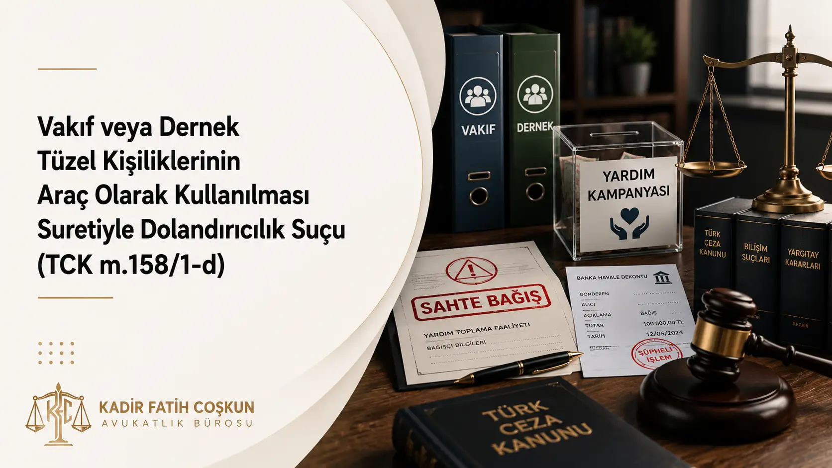 Vakıf veya Dernek Adı Altında Nitelikli Dolandırıcılık Suçu (TCK 158/1-d)