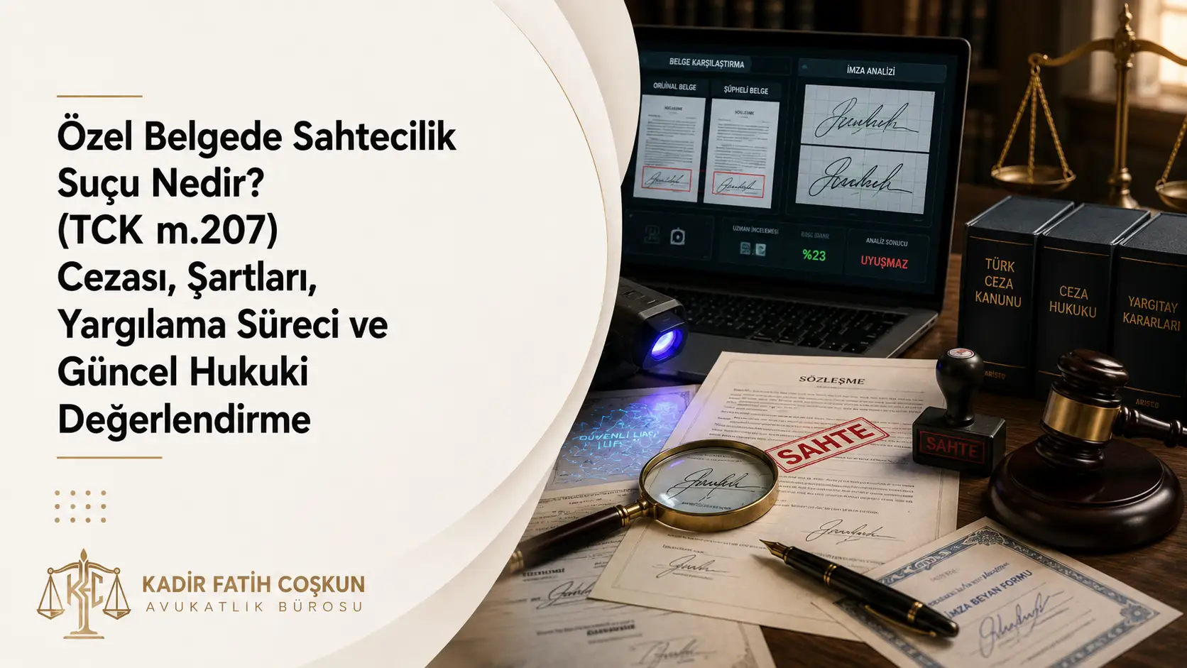 Özel Belgede Sahtecilik Suçu Nedir? (TCK m.207) | Cezası, Şartları, Yargılama Süreci ve Güncel Hukuki Değerlendirme