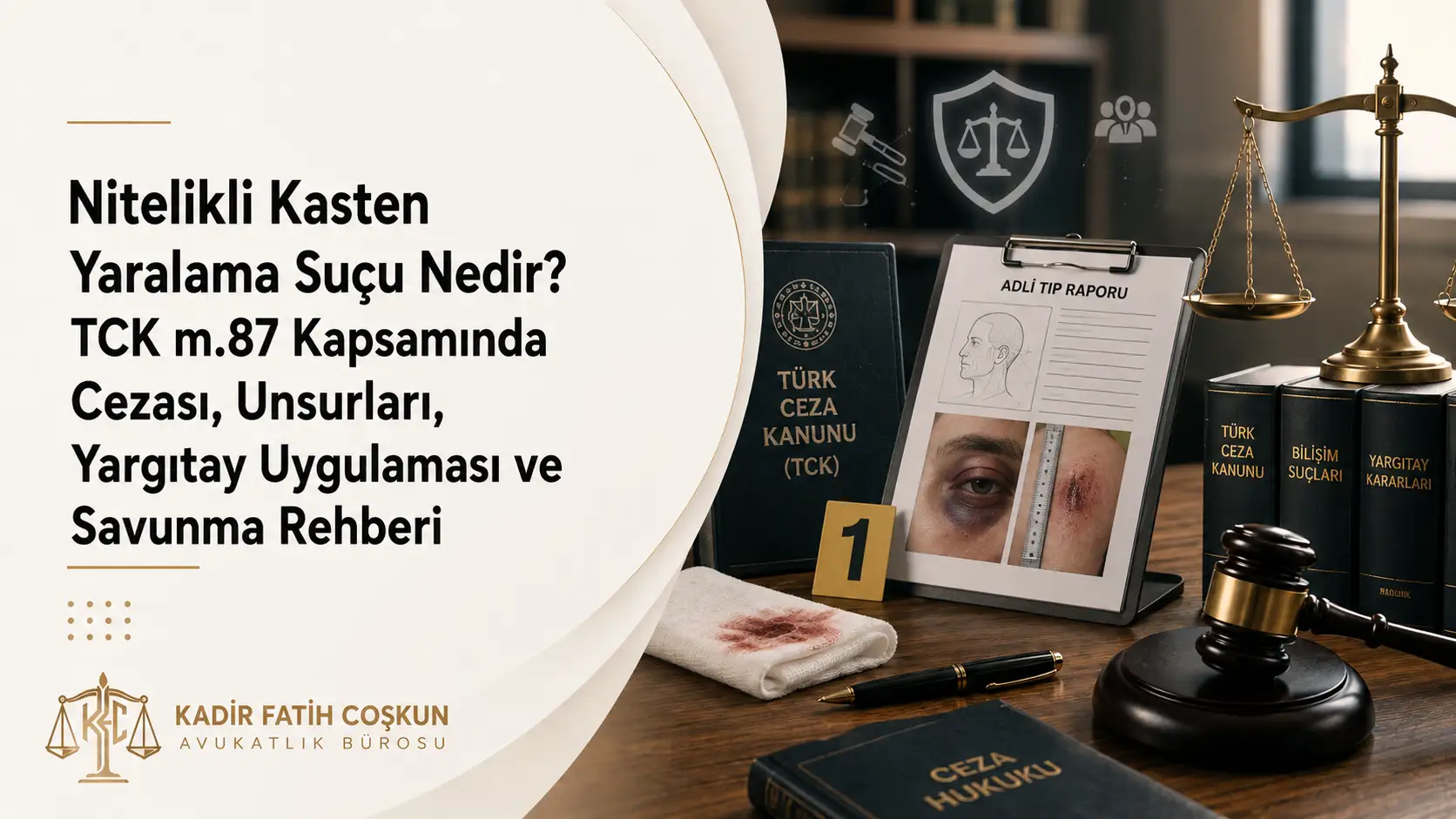 Nitelikli Kasten Yaralama Suçu Nedir? TCK m.87 Kapsamında Cezası, Unsurları, Yargıtay Uygulaması ve Savunma Rehberi