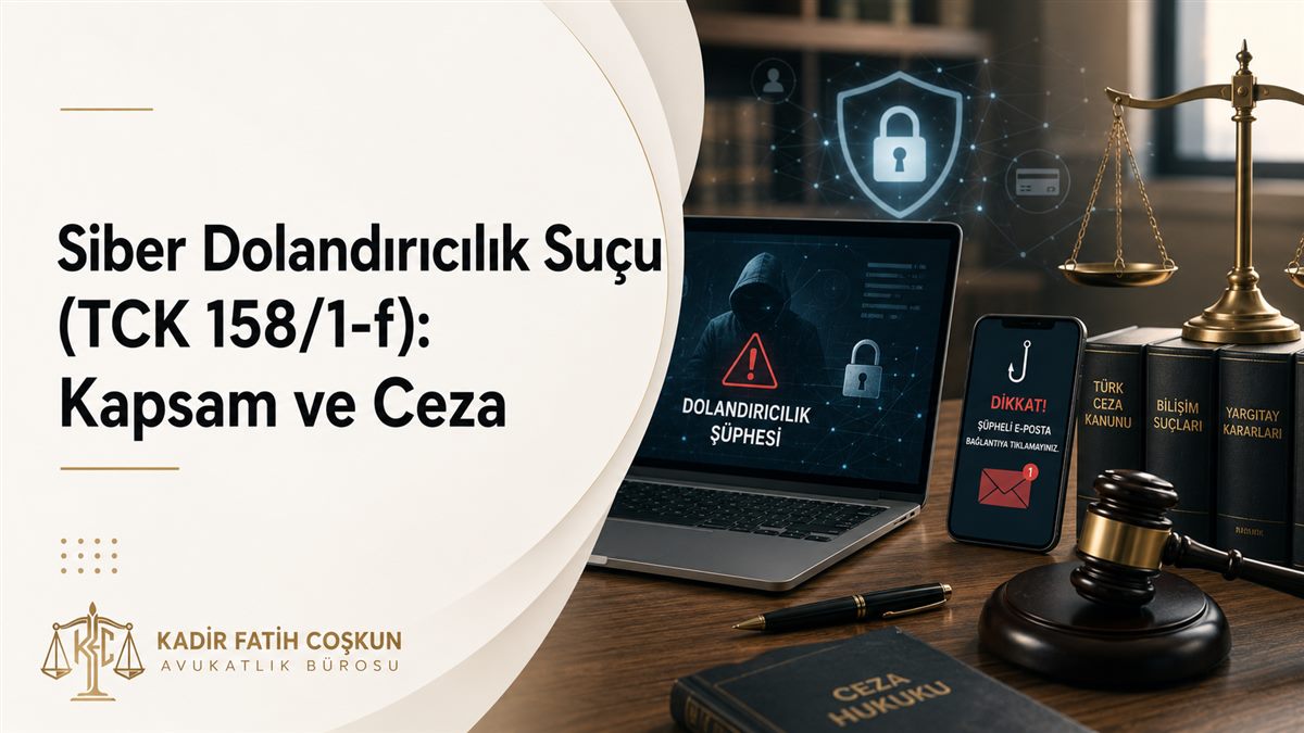 Siber Dolandırıcılık Suçu (TCK 158/1-f): Kapsam ve Ceza